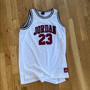 White Jordan 23 Basketball Jersey